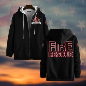 Custom Name Fire Rescue Essentials #DQH0048 - Zip Hoodie