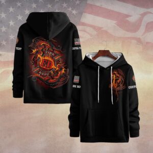 Custom Dept & Text Fear No Evil – Forged in Flame #DQH0073 - Hoodie