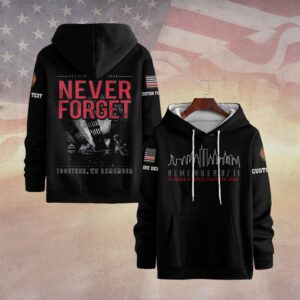Custom Dept & Text Together We Remember – 9/11 Memorial #DQH0087 - Hoodie