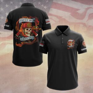 Custom Text First In Last Out #DQH0106 - Polo