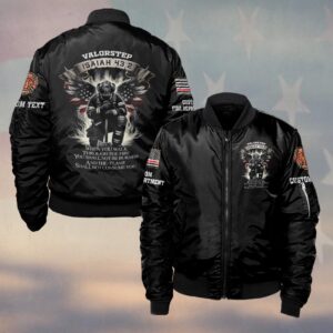 Custom Dept & Text Isaiah 43:2 #DQH0128 - Bomber Jacket