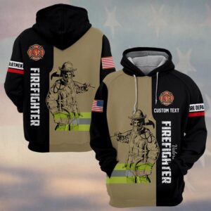 Custom Dept & Name Firefighter’s Stand Hivis #DQH0113 - Hoodie