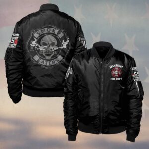 Custom Name, Dept, Rank & Number Smoke Eaters #DQH0140 - Bomber Jacket