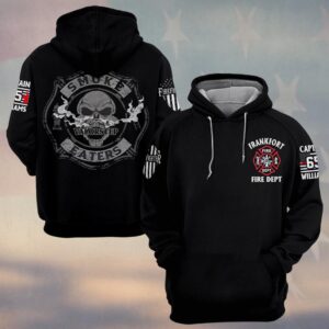 Custom Name, Dept, Rank & Number Smoke Eaters #DQH0140 - Hoodie
