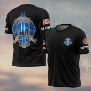 Custom Name & Dept Never Forget 9/11 #DQH0146 - T-shirt