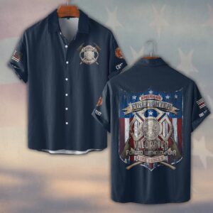 Custom Name & Dept Forged Without Fear #DQH0147 - Short Sleeve Button Shirt