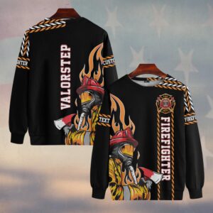 Custom Name Blaze Guardian Axe & Flames #DQH0153 - Sweatshirt