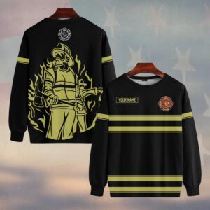 Custom Name Night Watch Firefighter Line Of Duty #DQH0155 - Sweatshirt