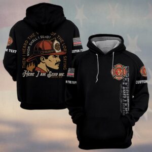 Custom Text & Dept Here I Am, Send Me #DQH0160 - Hoodie