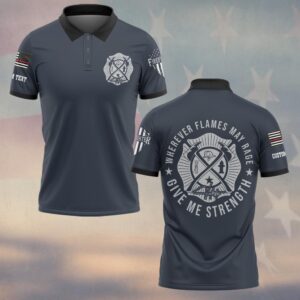 Custom Text Wherever Flames May Rage #DQH0162 - Polo