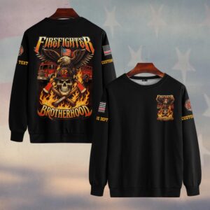 Custom Name & Dept Guardian Eagle Brotherhood - Sweatshirt