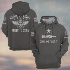 Custom Name Come To Fight, Train To Save #DQH0202 - Hoodie
