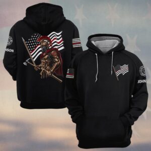 Custom Name Spartan Firefighter – The Guardian of Flames #DQH0205 - Hoodie