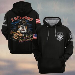 Custom Name Bulldog EMT First Responder Support #DQH0211 - Hoodie
