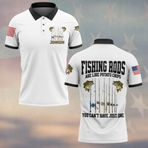 Custom Text Can’t Have Just One – Funny Fishing #DQH0233 - Polo