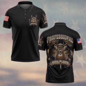 Custom Name Professional Buck Slayer Hunting Edition #DQH0236 - Polo