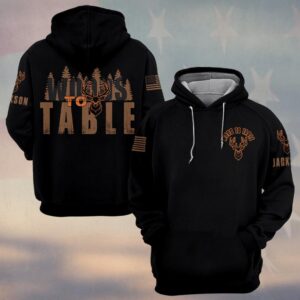 Custom Name Woods To Table Hunting #DQ0248 - Hoodie