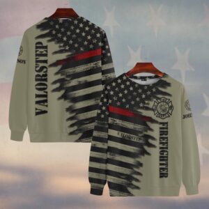 Custom Name Thin Red Line Flag Tatical Edition #DQH0266 - Sweatshirt