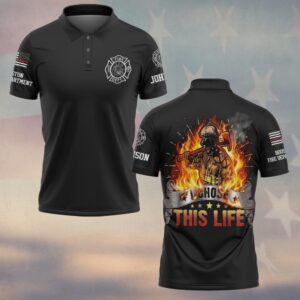 Custom Name & Fire Department I Chose This Life – Born to Face the Flames #DQH0370 - Polo