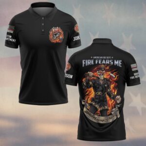 Custom Name & Fire Department Fire Fears Me #DQH0378 - Polo