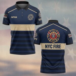 Custom Name & Rank & Number & Fire Department The Firehouse Legacy Jersey #DQH0384 - Polo