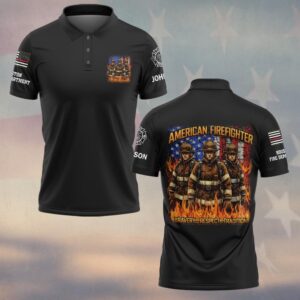 Custom Name & Fire Department American Firefighter Brotherhood #DQH0385 - Polo