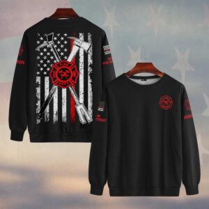 Custom Name & Fire Department Halligan And Axe #DQH0388 - Sweatshirt