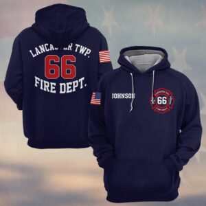 Custom Name, Number & Fire Dept Station Pride #DQH0396 - Hoodie