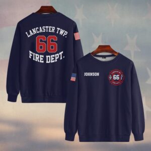 Custom Name, Number & Fire Dept Station Pride #DQH0396 - Sweatshirt