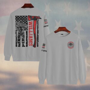 Custom Name & Fire Dept Volunteer Strong – Tillman Axe #DQH0397 - Sweatshirt