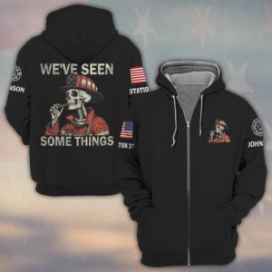 Custom Name & Text We've Seen Some Things #DQH0434 - Zip Hoodie