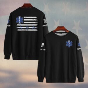 Custom Name & Department EMS Duty Pulse First Responders #DQH0471 - Sweatshirt