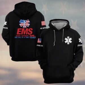 Custom Name & Department EMS One Call At A Time #DQH0474 - Hoodie