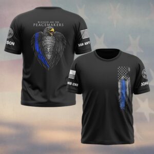 Custom Name & Department Blessed Are The Peacemakers #DQH0478 - T-shirt