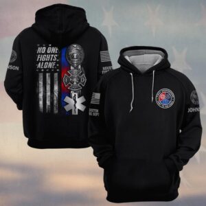 Custom Name & Department First Responders United – No One Stands Alone #DQH0487 - Hoodie