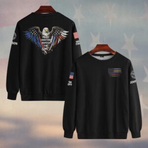 Custom Name & Department Eagle of the Front Line #DQH0488 - Sweatshirt