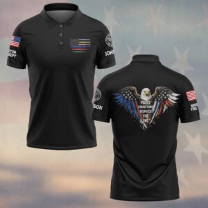 Custom Name & Department Eagle of the Front Line #DQH0488 - Polo