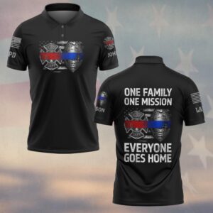 Custom Name & Department Brotherhood of the Line – Everyone Goes Home - Polo