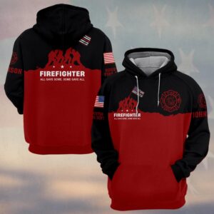 Custom Name & Department Firefighter All Gave Some Some Gave All #DQH0501 - Hoodie