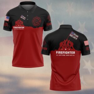Custom Name & Department Firefighter All Gave Some Some Gave All #DQH0501 - Polo