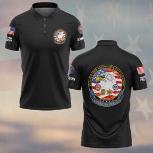 Custom Name & Department Never Forgotten American Heroes #DQH0512 - Polo