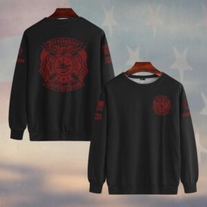 Custom Name & Departmentg Firefighter Brotherhood – Blood & Honor #DQH0516 - Sweatshirt