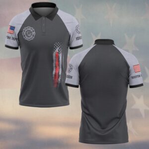 Custom Name & Department Honor In The Line Firefighter #DQH0515 - Polo