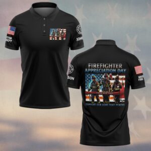 Custom Name & Department Firefighter Appreciation Day Hometown Heroes #DQH0545 - Polo