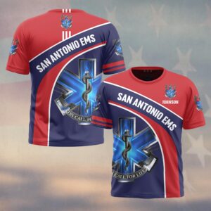 Custom Name & Department EMS On Call – Duty Honor Edition #DQH0575 - T-shirt