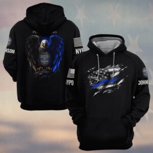 Custom Name & Station Blessed Are The Peacemaker Law Enforcement V4 #DQH0635 - Hoodie