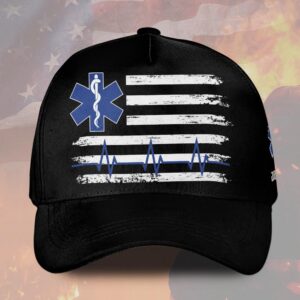 Custom Name & Department EMS Duty Pulse First Responders #DQH0471 - Hat All Over Printed
