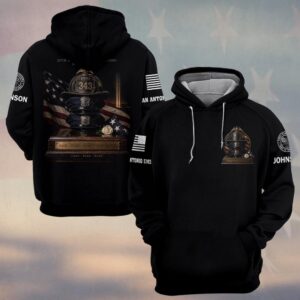 Custom Name & Department 9/11 25th Anniversary The Helmet Stand Tribute First Responders #DQH0681 - Hoodie