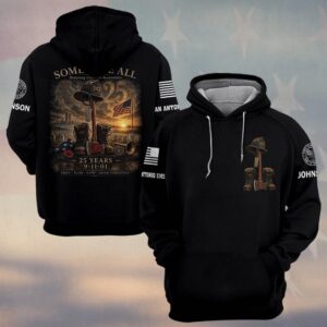 Custom Name & Department 9/11 25th Anniversary Some Gave All Never Forgotten First Responders #DQH0683 - Hoodie