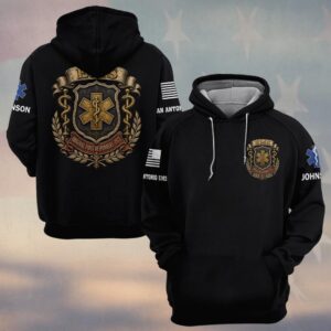 Custom Name & Department Original First Responders: 1865 EMS First Responders #DQH0689 - Hoodie